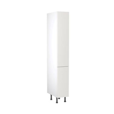 Click Here To Enlarge This Photo Of Kitchen Kit Value Slab Matt White 300 Tall Unit with Pull-Out - FKKM1053
