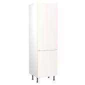 Kitchen Kit Value Slab Matt White 600 Tall Unit Fridge & Freezer 70/30 - FKKM1022