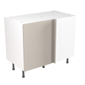 Kitchen Kit Value Slab Matt Light Grey 1000 Base Unit Blind Corner - FKKM1209