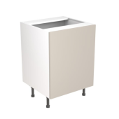 Kitchen Kit Value Slab Matt Light Grey 600 Base Unit Sink - FKKM1235