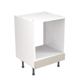 Kitchen Kit Value Slab Matt Light Grey 600 Base Unit Oven - FKKM1205