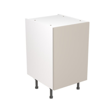 Click Here To Enlarge This Photo Of Kitchen Kit Value Slab Matt Light Grey 500 Base Unit - FKKM1203
