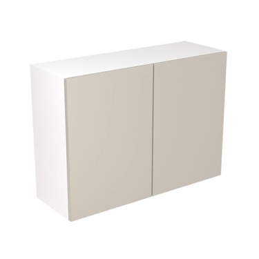 Click Here To Enlarge This Photo Of Kitchen Kit Value Slab Matt Light Grey 1000 Wall Unit - FKKM1215