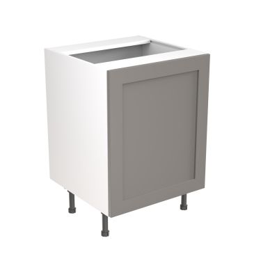Click Here To Enlarge This Photo Of Kitchen Kit Flatpack Shaker Ultra Matt Dust Grey 600 Base Unit Sink - FKKH0835