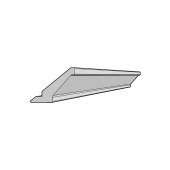 Kitchen Kit Flatpack Shaker Ultra Matt White Traditional 2745 Cornice - FKKH0533