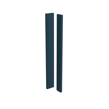 Click Here To Enlarge This Photo Of Kitchen Kit Flatpack Shaker Ultra Matt Indigo Blue 720mm Corner Post - FKKH1354