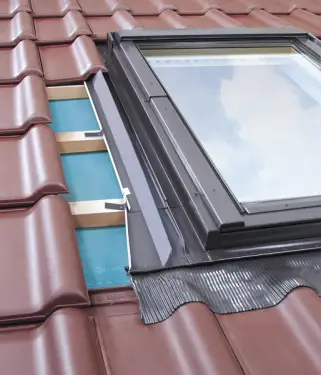 Click Here To Enlarge This Photo Of FAKRO FTU-V P2 01 55x78 White PU Coated Pine Centre Pivot Roof Window