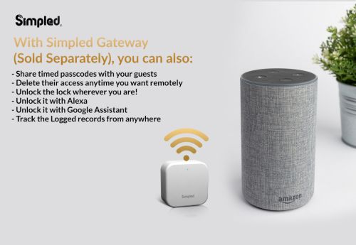 Click Here To Enlarge This Photo Of Simpled Leverline Smart Lock Silver AF-SP