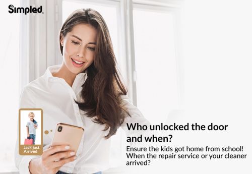 Click Here To Enlarge This Photo Of Simpled Leverline Smart Lock Silver AF-SP
