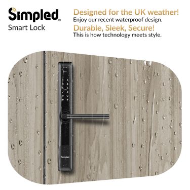 Click Here To Enlarge This Photo Of Simpled Slim Series Smart Lock Matt Black SF