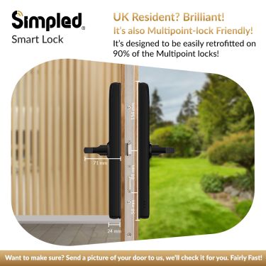 Click Here To Enlarge This Photo Of Simpled Slim Series Smart Lock Matt Black SF