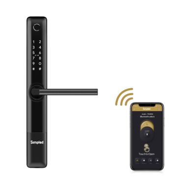 Click Here To Enlarge This Photo Of Simpled Slim Series Smart Lock Matt Black SF
