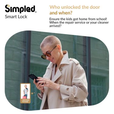 Click Here To Enlarge This Photo Of Simpled Slim Series Smart Lock Silver SFS