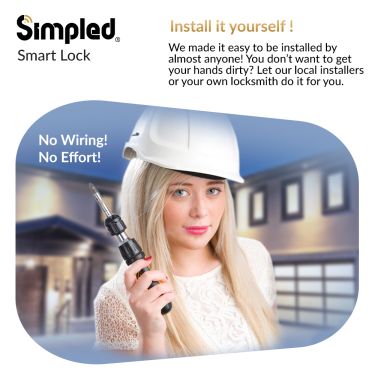Click Here To Enlarge This Photo Of Simpled Slim Series Smart Lock Silver SFS