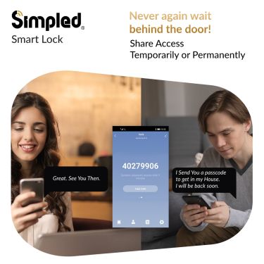 Click Here To Enlarge This Photo Of Simpled Slim Series Smart Lock Silver SFS