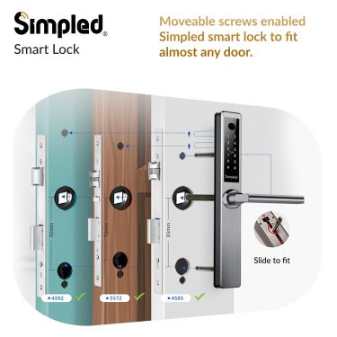 Click Here To Enlarge This Photo Of Simpled Slim Series Smart Lock Silver SFS
