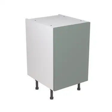 Click Here To Enlarge This Photo Of Kitchen Kit Flatpack Slab Ultra Matt Sage Green 500 Base Unit - FKKF1103