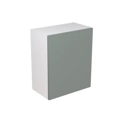Click Here To Enlarge This Photo Of Kitchen Kit Flatpack Slab Ultra Matt Sage Green 600 Wall Unit - FKKF1114