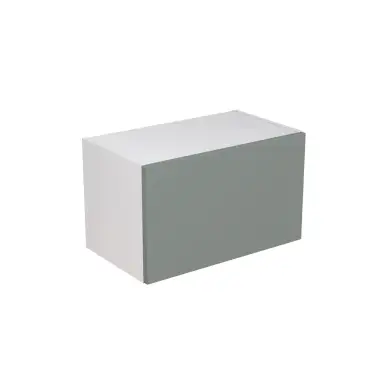 Click Here To Enlarge This Photo Of Kitchen Kit Flatpack Slab Ultra Matt Sage Green 600 Wall Unit Bridge - FKKF1119