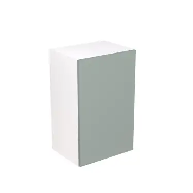 Click Here To Enlarge This Photo Of Kitchen Kit Flatpack Slab Ultra Matt Sage Green 450 Wall Unit - FKKF1140