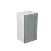 Kitchen Kit Flatpack Shaker Ultra Matt Sage Green 400 Wall Unit - FKKH1112