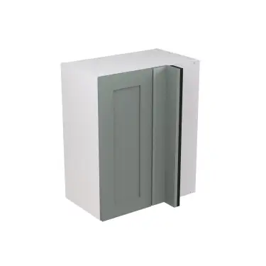 Click Here To Enlarge This Photo Of Kitchen Kit Flatpack Shaker Ultra Matt Sage Green 600 Wall Unit Blind Corner - FKKH1116