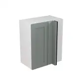 Kitchen Kit Flatpack Shaker Ultra Matt Sage Green 600 Wall Unit Blind Corner - FKKH1116