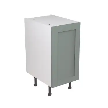 Click Here To Enlarge This Photo Of Kitchen Kit Flatpack Shaker Ultra Matt Sage Green 400 Base Unit - FKKH1102
