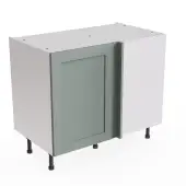Kitchen Kit Flatpack Shaker Ultra Matt Sage Green 1000 Base Unit Blind Corner - FKKH1109