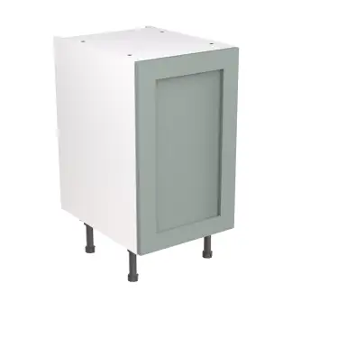 Click Here To Enlarge This Photo Of Kitchen Kit Flatpack Shaker Ultra Matt Sage Green 450 Base Unit - FKKH1139