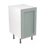 Kitchen Kit Flatpack Shaker Ultra Matt Sage Green 450 Base Unit - FKKH1139