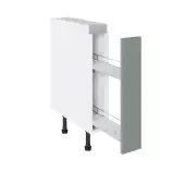 Kitchen Kit Flatpack Shaker Ultra Matt Sage Green 150 Base Unit With Pull-Out - FKKH1151