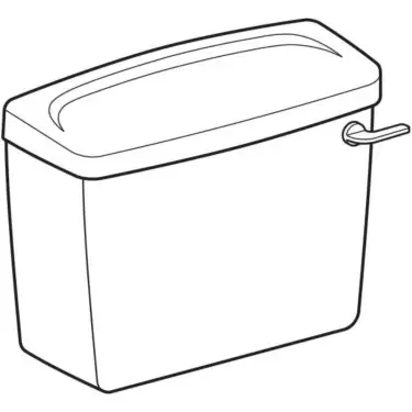 Click Here To Enlarge This Photo Of Twyford Option Close Coupled Chrome Lever Cistern White 6 Litres - OT2361WH
