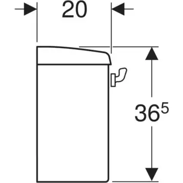 Click Here To Enlarge This Photo Of Twyford Option Close Coupled Chrome Lever Cistern White 6 Litres - OT2361WH
