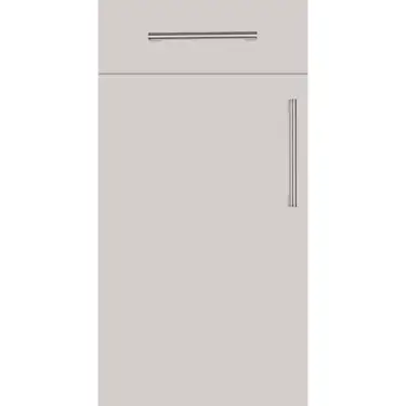 Click Here To Enlarge This Photo Of Firbeck Slab Style Kitchen Doors and Drawers in Super Matt Cashmere by BA Components