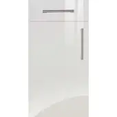Firbeck Slab Style Kitchen Doors and Drawers in Super Gloss White by BA Components