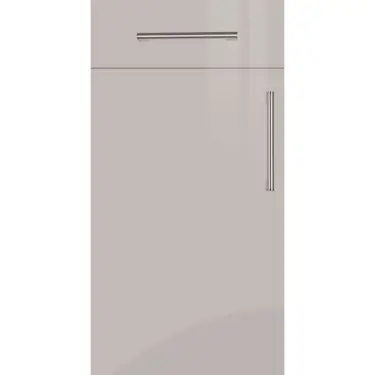 Click Here To Enlarge This Photo Of Firbeck Slab Style Kitchen Doors and Drawers in Super Gloss Cashmere by BA Components