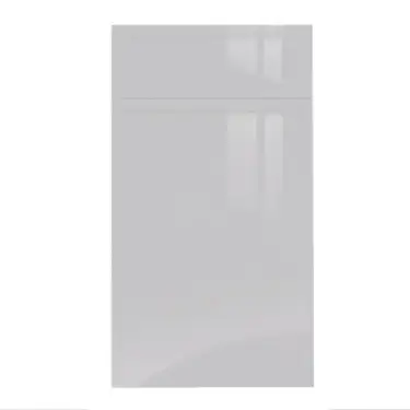 Click Here To Enlarge This Photo Of Jayline J Pull Style Handleless Kitchen Doors and Drawers in Super Gloss Light Grey by BA Components