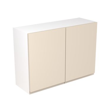 Click Here To Enlarge This Photo Of Kitchen Kit Flatpack J Pull Super Gloss Cashmere 1000 Wall Unit - FKKJ0115