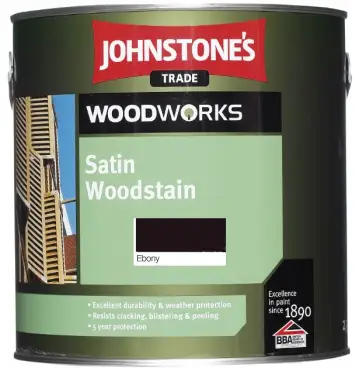 Click Here To Enlarge This Photo Of Johnstone's Trade Woodworks Satin Woodstain (Colours) 2.5 Litre in Redwood