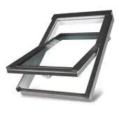 FAKRO PTP-V P2 02 55x98 White PVC Centre Pivot Roof Window