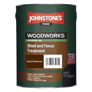 Click Here To Enlarge This Photo Of Johnstone’s Trade Shed & Fence Treatment Ready Mixed Dark Chestnut 5L