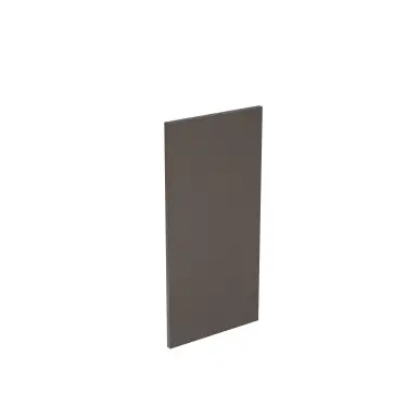 Click Here To Enlarge This Photo Of Kitchen Kit Flatpack True Handleless Super Gloss Graphite 350 Wall End Panel - FKKR0444