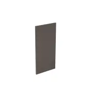Kitchen Kit Flatpack True Handleless Super Gloss Graphite 350 Wall End Panel - FKKR0444