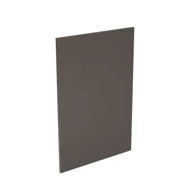 Click Here To Enlarge This Photo Of Kitchen Kit Flatpack True Handleless Ultra Matt Graphite 600 Base End Panel - FKKR0928