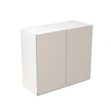 Click Here To Enlarge This Photo Of Kitchen Kit Flatpack J Pull Super Gloss Light Grey 800 Wall Unit - FKKJ0238
