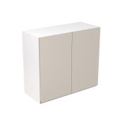 Kitchen Kit Flatpack J Pull Super Gloss Light Grey 800 Wall Unit - FKKJ0238