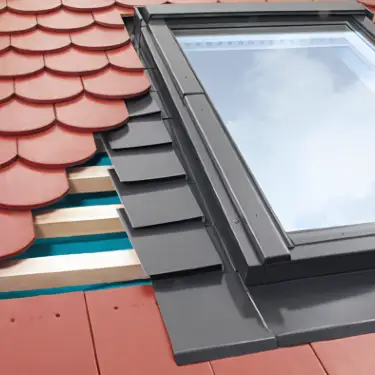 Click Here To Enlarge This Photo Of Fakro EPV 05 Plain Tile Flashing 78x98 Standard Depth Flashing Kit for Non-Interlocking Tile up to 16mm