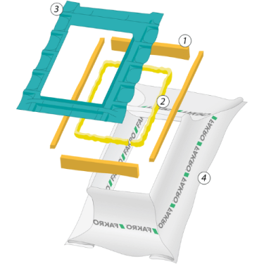Click Here To Enlarge This Photo Of FAKRO XDK 04 66x118 Insulation Set
