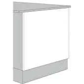 Jayline Supermatt Indigo Blue 800x350 Square Panel